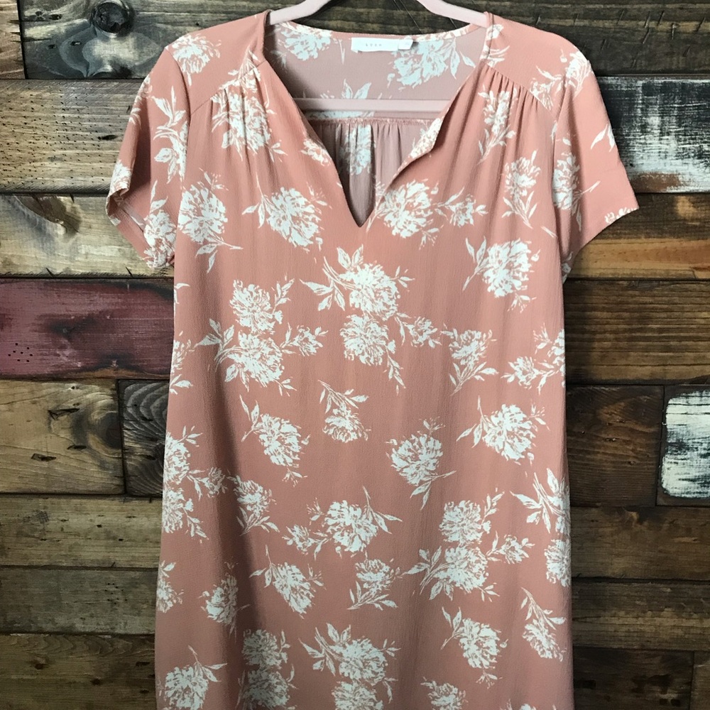 Nordstrom Rack pink blush floral dress
